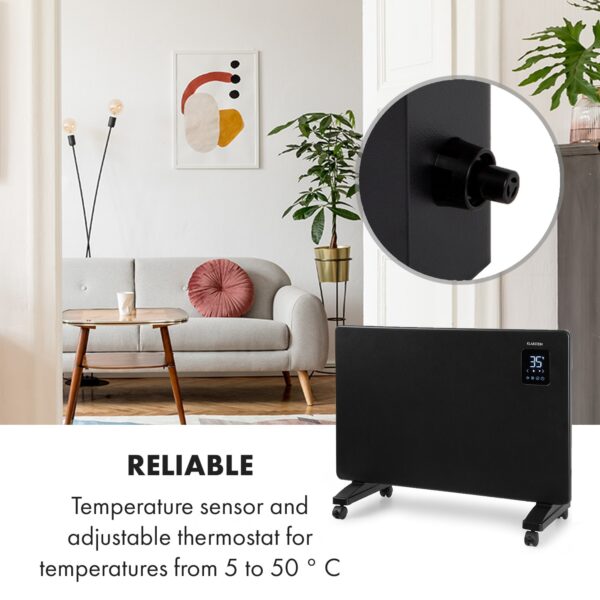 Klarstein Bansin Smart 1500, konvektor, 1500 W, ovládanie cez aplikáciu - Image 2