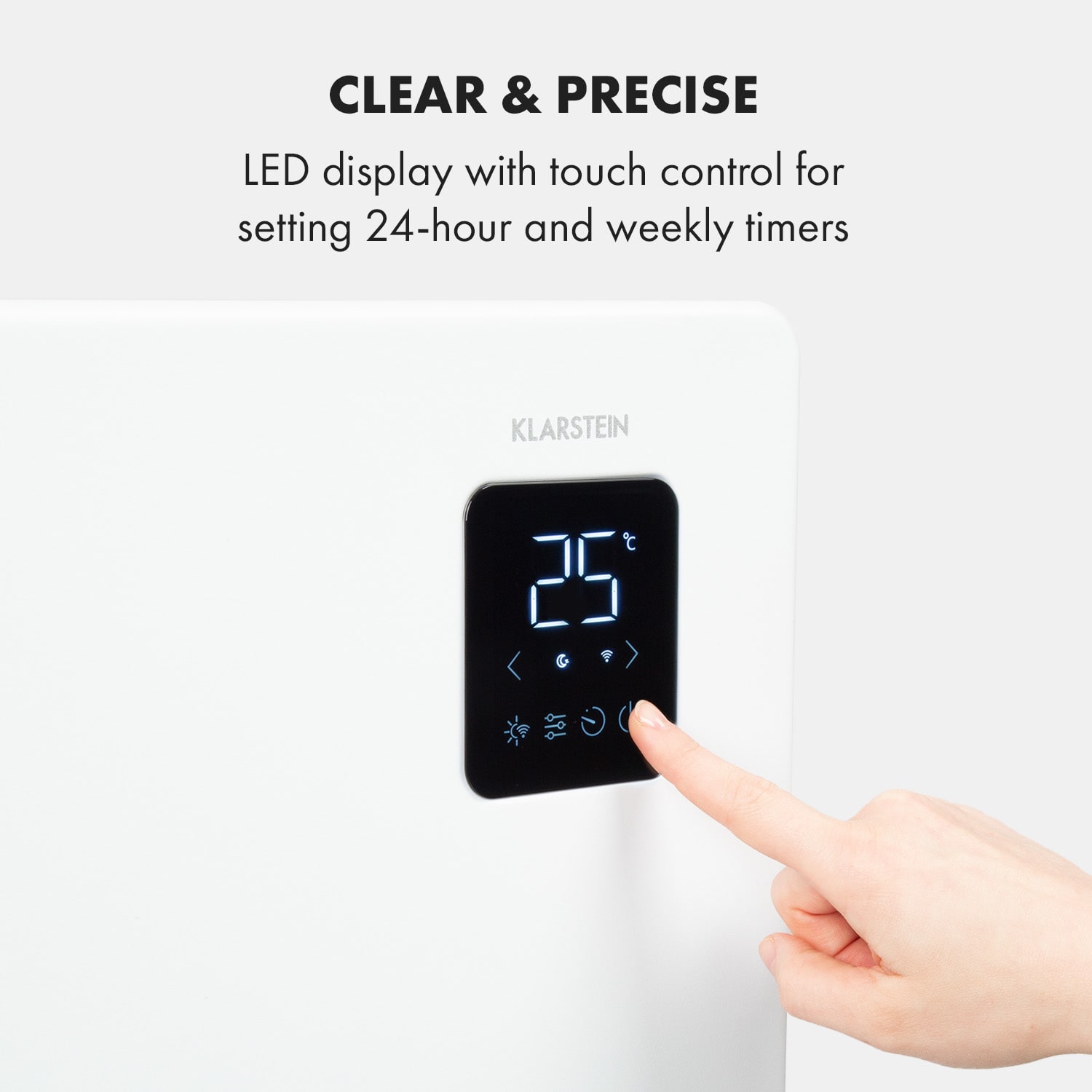 Klarstein Bansin Smart 2500, konvektor, 2500 W, ovládanie cez aplikáciu