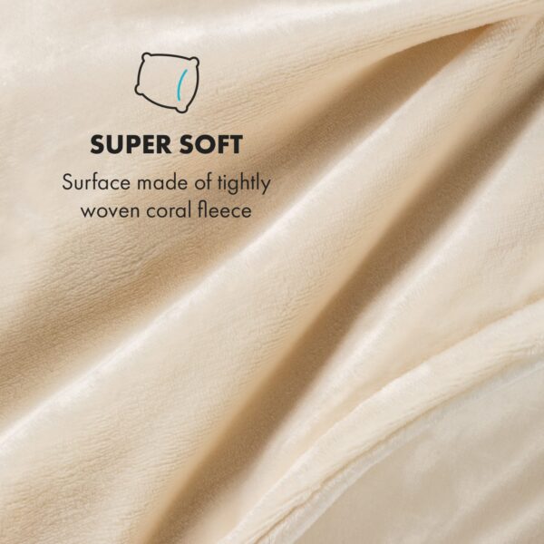 Klarstein Slanket, termodeka s rukávmi, 120 W, 155 x 180 cm, coral fleece - Image 2