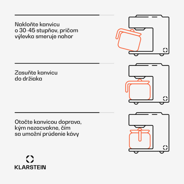 Klarstein Arabica 1.2, kávovar, 1,2 l, EasyTouch Control, strieborný/čierny