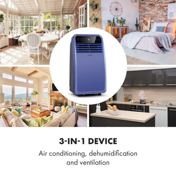 Klarstein Metrobreeze New York Smart 7k, mobilná klimatizácia, 7000 BTU/2,1 kW, A, diaľkový ovládač - Image 2