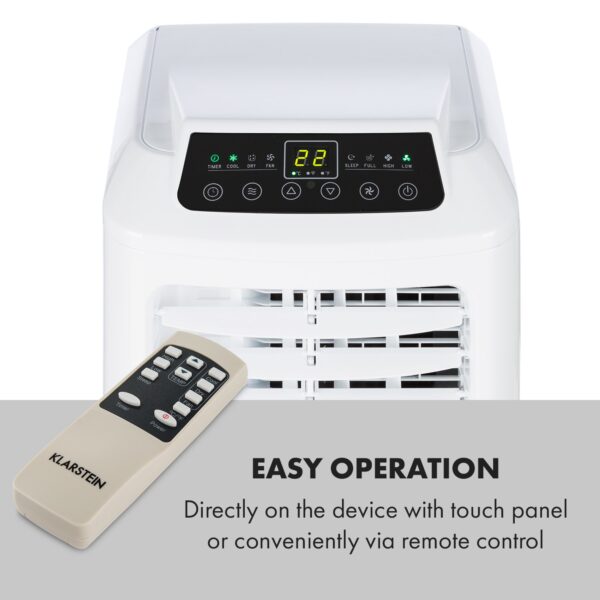 Klarstein Pure Blizzard Smart 9k, mobilná klimatizácia, 9 000 BTU/2,6 kW, A, diaľkový ovládač - Image 3