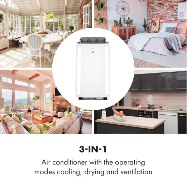 Klarstein Grandbreeze Pro 14K, mobilná klimatizácia 3 v 1, 460 m³/h, 14 000 BTU/1,65 kW