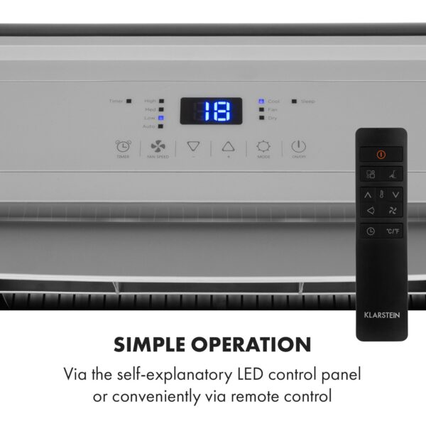 Klarstein Grandbreeze Pro 14K, mobilná klimatizácia 3 v 1, 460 m³/h, 14 000 BTU/1,65 kW - Image 3