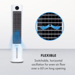 Klarstein Skytower Grand Smart, ochladzovač vzduchu, 80 W, 480 m³/h, 8 l, mobilný