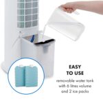 Klarstein Skytower Grand Smart, ochladzovač vzduchu, 80 W, 480 m³/h, 8 l, mobilný - Image 2