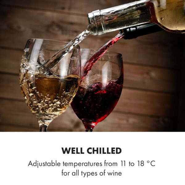 Klarstein Reserva 12 Uno, vinotéka, 31 l, 11-18°C, 1 zóna - Image 3
