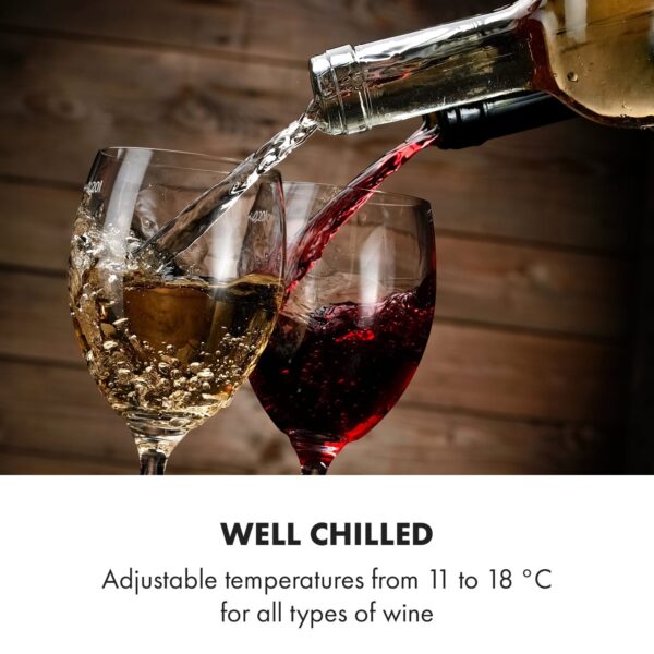 Klarstein Bellevin 18 Uno, vinotéka, 52 l, 11–18°C, 1 zóna - Image 3
