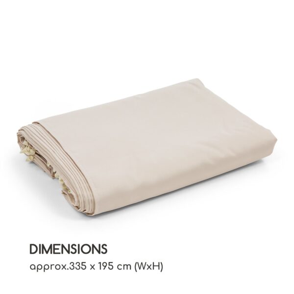 Blumfeldt Pantheon Solid Sky, bočné steny pergoly, 4 steny, 3 x 4 m, 140 g/m² - Image 3