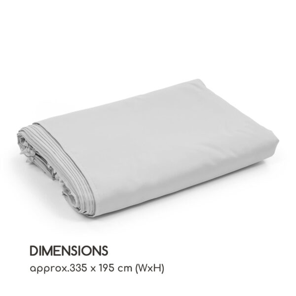 Blumfeldt Pantheon Solid Sky, bočné steny pergoly, 4 steny, 3 x 4 m, 140 g/m² - Image 3