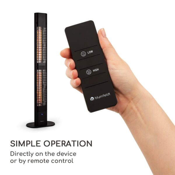 Blumfeldt Heat Guru 3000, sálavý ohrievač, 3000 W, IP54, na vonkajšie použitie, diaľkové ovládanie - Image 3