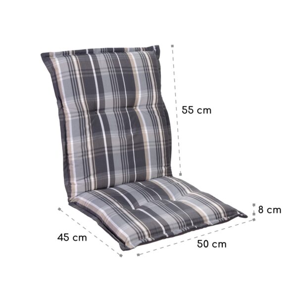 Blumfeldt Prato, poduška s nízkou zadnou časťou, na nižšie polohovacie kreslo, na záhradnú stoličku, polyester, 50 x 100 x 8 cm - Image 2