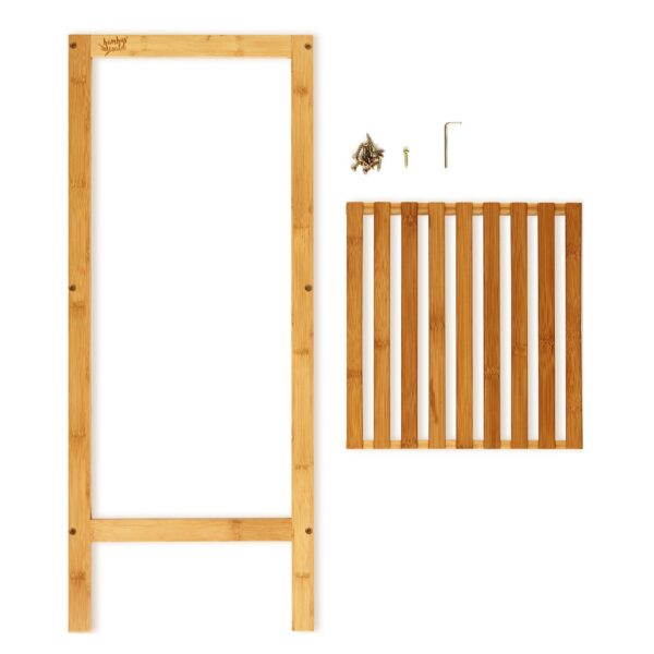 Blumfeldt Regál, viacúčelový regál, 3 úrovne, 34 × 80 × 33 cm (Š × V × H), kombinovateľný, bambus - Image 2