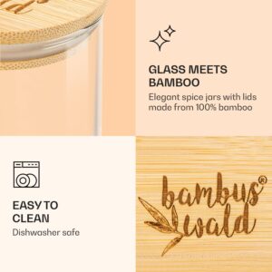 Klarstein Okrúhle poháre, súprava 10 kusov, každý 150 ml, bambusový vrchnák, vzduchotesné