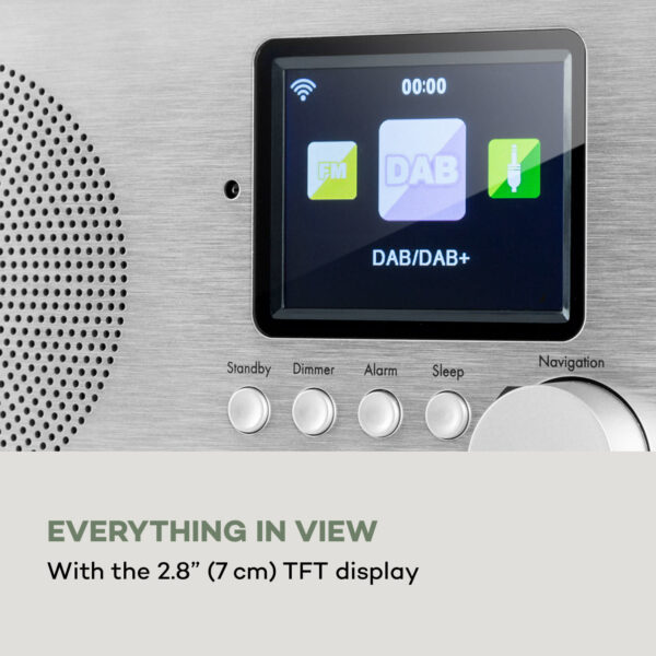 Auna Silver Star Mini Two, internetové DAB+/FM rádio, WiFi, BT, TWS reproduktor - Image 2