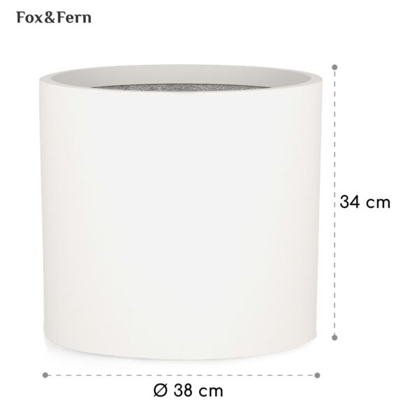 Fox & Fern Gendt, kvetináč, fiberstone, interiér/exteriér - Image 2