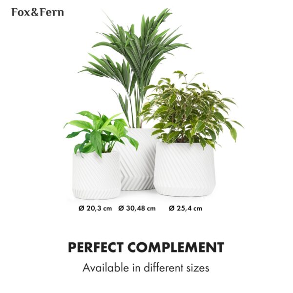 Fox & Fern Heusden, kvetináč, Polystone, vhodný pre rastliny, ručná výroba - Image 2