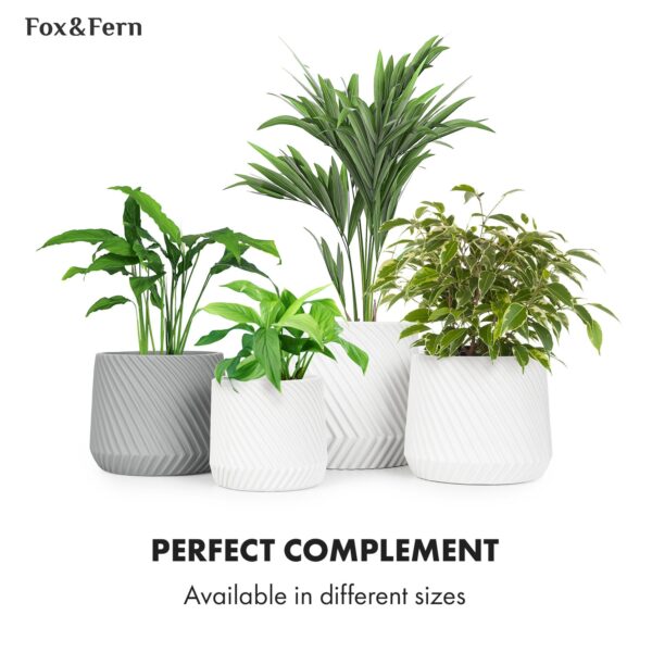 Fox & Fern Heusden, kvetináč, Polystone, vhodný pre rastliny, ručná výroba - Image 3