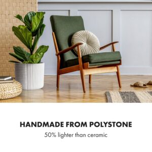 Fox & Fern Hasselt, kvetináč z polystonu, ručne robený