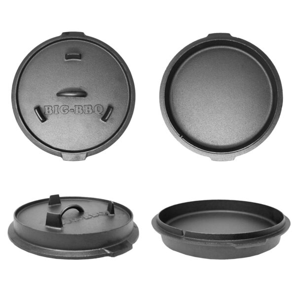 Klarstein Guernsey, prémiový liatinový hrniec, 12.0 barbecue hrniec, liatina, žíhaný, veľkosť XL/13,6 l