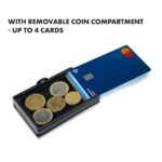 Slimpuro ZNAP, tenká peňaženka, 8 kariet, priečinok mince, 8,9 × 1,5 × 6,3 cm (Š × V × H), RFID ochrana - Image 2