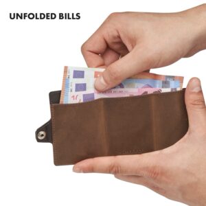 Slimpuro ZNAP, tenká peňaženka, 8 kariet, priečinok mince, 8,9 × 1,5 × 6,3 cm (Š × V × H), RFID ochrana