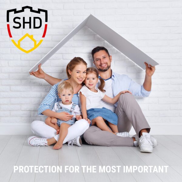 SHD by oneConcept Detektor dymu DOF19, plast, výstražný signál: 85 dB, 9V na batérie