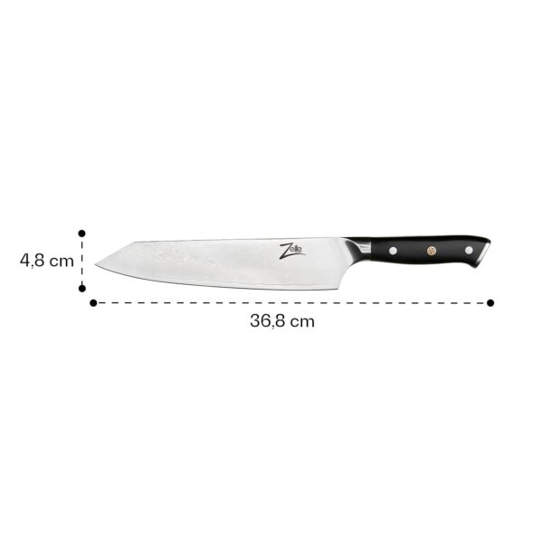 Zelite Infinity by Klarstein Alpha-Royal Japanese Series, 9" nôž kiritsuke, damašková oceľ - Image 3