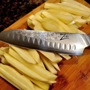 Zelite Infinity by Klarstein Alpha-Royal Japanese Series, 7" nôž santoku, damašková oceľ