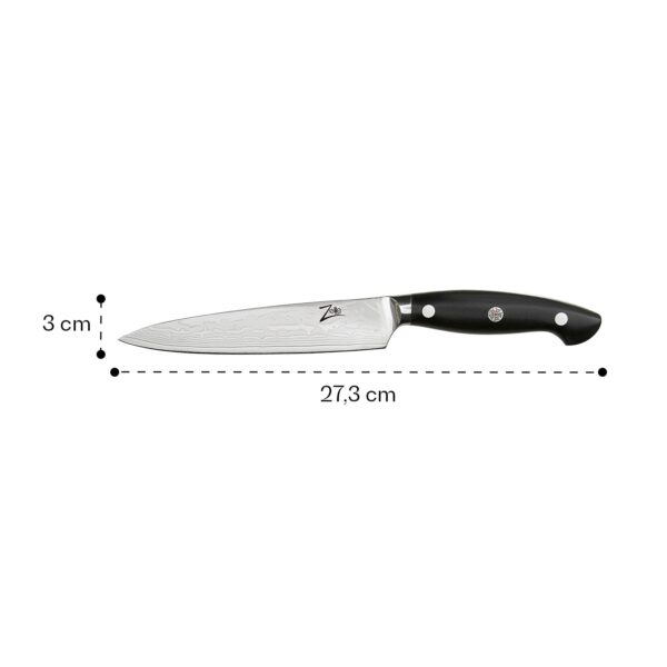 Zelite Infinity by Klarstein Executive-Plus, 6" univerzálny nôž, 61 HRC, damašková oceľ - Image 3