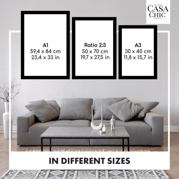 Casa Chic Edinburgh, rám na obrázky, obdĺžnikový, fotky 30 x 40 cm, pasparta, pravé drevo - Image 3