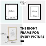 Casa Chic Berwick, rám na obrázky, obdĺžnikový, fotky DIN A4, pasparta, sklo - Image 2
