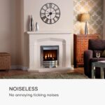 Casa Chic Queensway 60 Nástenné hodiny, kovový rám, tiché, Ø 60 cm