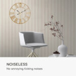 Casa Chic Queensway 60 Nástenné hodiny, kovový rám, tiché, Ø 60 cm