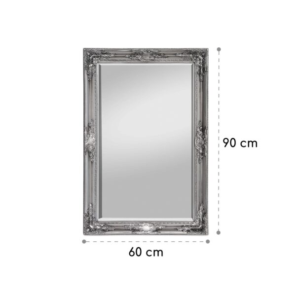 Casa Chic Manchester Nástenné zrkadlo s masívnym dreveným rámom Obdĺžnikové 90 x 60 cm - Image 3