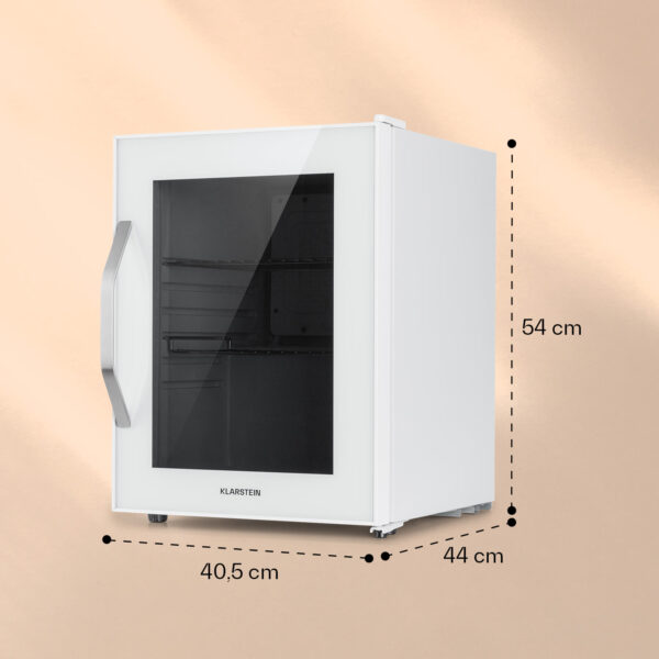 Klarstein Beersafe M Quartz, chladnička, 33 l, 2 police, sklenené panoramatické dvierka - Image 2