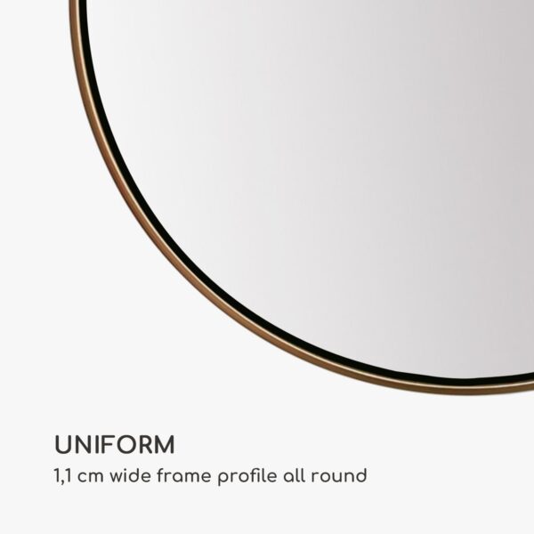 Casa Chic Fournier Nástenné zrkadlo s kovovým rámom okrúhle Ø 80 cm - Image 2