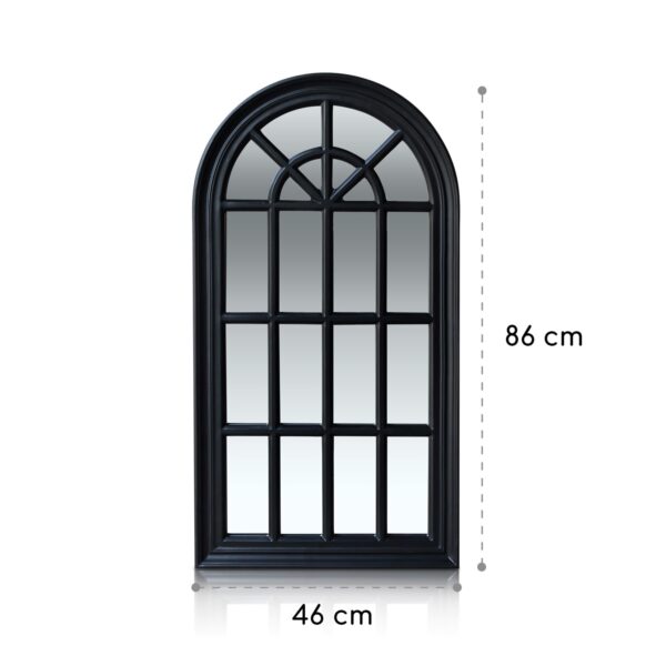 Casa Chic Savile Francúzske okenné zrkadlo Drevený rám 86 x 46 cm - Image 3