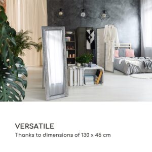 Casa Chic Norwich Zrkadlo Obdĺžnikový drevený rám 130 x 45 cm Mozaikový dizajn