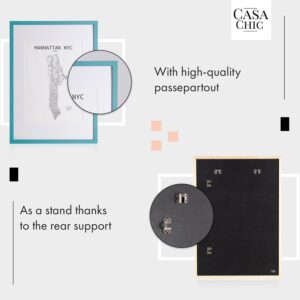 Casa Chic Finsbury, rám na obrázky, obdĺžnikový, fotky A2, pasparta, sklo