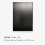Casa Chic Croxley Nástenné zrkadlo v kovovom ráme obdĺžnikové 90 x 60 cm - Image 2