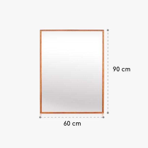 Casa Chic Croxley Nástenné zrkadlo v kovovom ráme obdĺžnikové 90 x 60 cm - Image 3