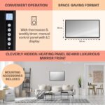 Klarstein La Palma 1000 smart, infračervený ohrievač 2 v 1, 120 x 60 cm, 1000 W, zrkadlová predná časť - Image 3