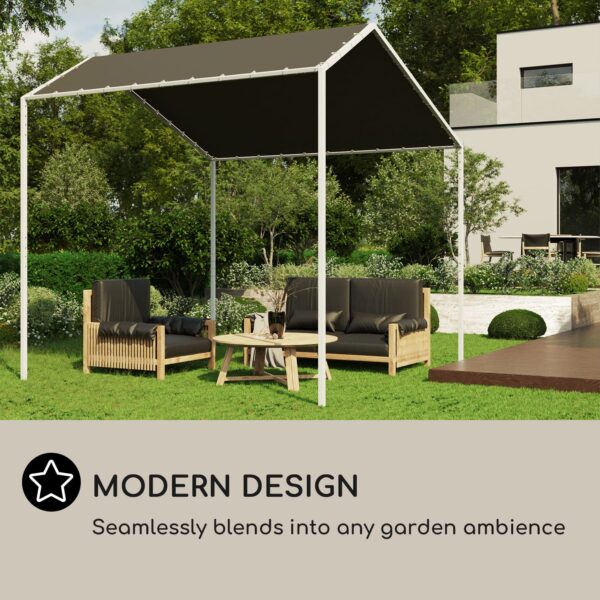 Blumfeldt La Rochelle Gazebo, šikmá pergola, hliníkový rám, UV 50+, polyesterová tkanina - Image 2