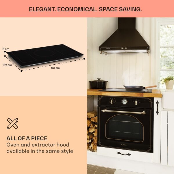 Klarstein Victoria 5 Flex, vstavaná indukčná varná doska, 7400 W, 2 x Flexzone, časovač - Image 3