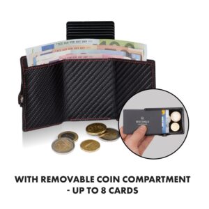 Slimpuro ZNAP Airtag Wallet, 8 kariet, priehradka na mince, 8,9 x 1,5 x 6,3 cm (Š x V x H), ochrana RFID