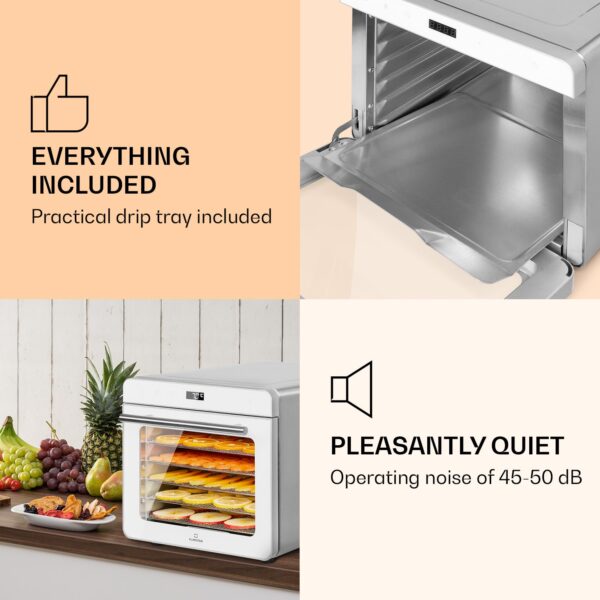 Klarstein Shaftesbury, automatická sušička potravín, 700 W, 35-85°C, časovač, digitálny dotykový displej - Image 3