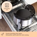 Klarstein Crisp-Pro, teplovzdušná fritéza, 1500 W, 4,3 l, nehrdzavejúca oceľ