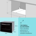 Klarstein Havasia UV 6 Luminance, umývačka riadu, UV svetlo, 1380 W, sklenená predná časť, voľne stojaca - Image 2