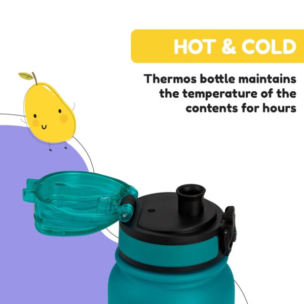 Klarstein Wakaba termoska 550 ml z nehrdzavejúcej ocele Tritan BPA-Free - Image 2